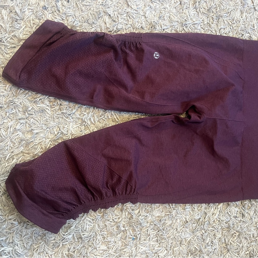 Lululemon Athletica Deep Burgundy Leggings